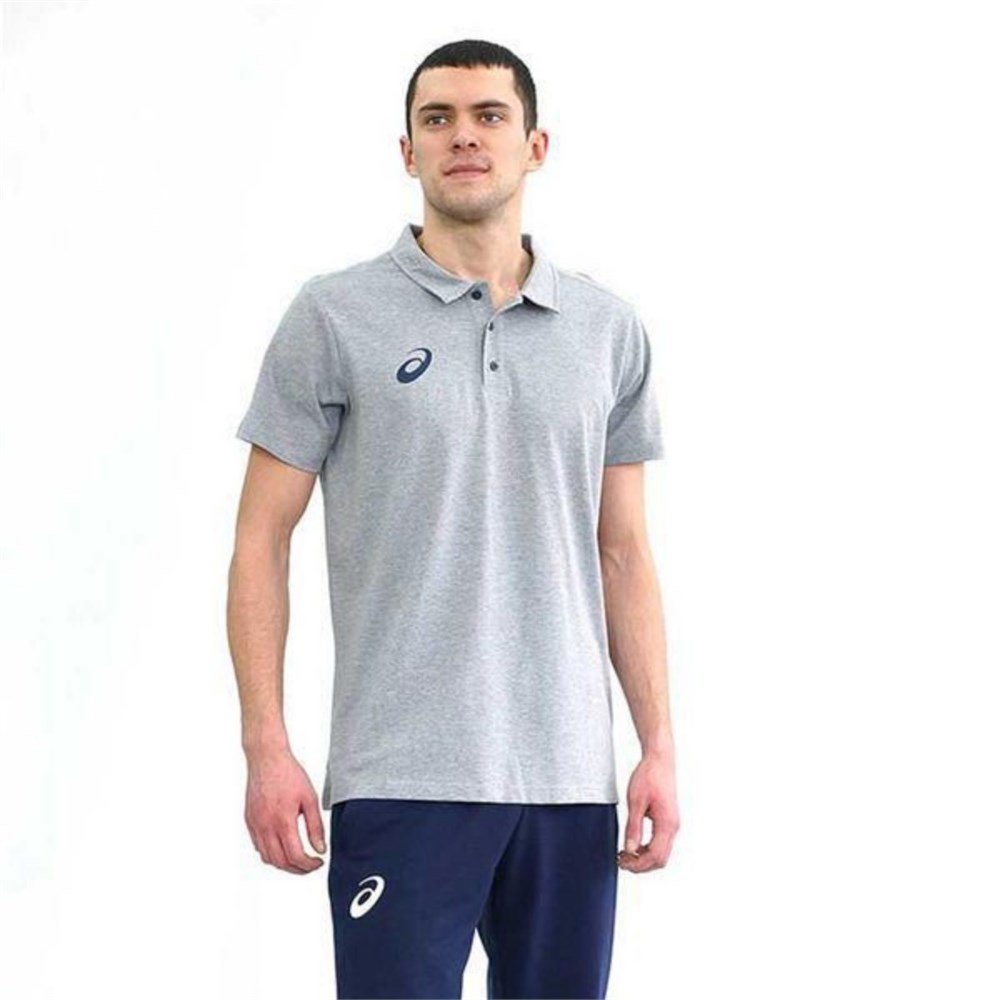 Купить оптом Поло Asics MAN POLO 156860-0714 HEATHER GREY Male 156860-0714 - фото 93513