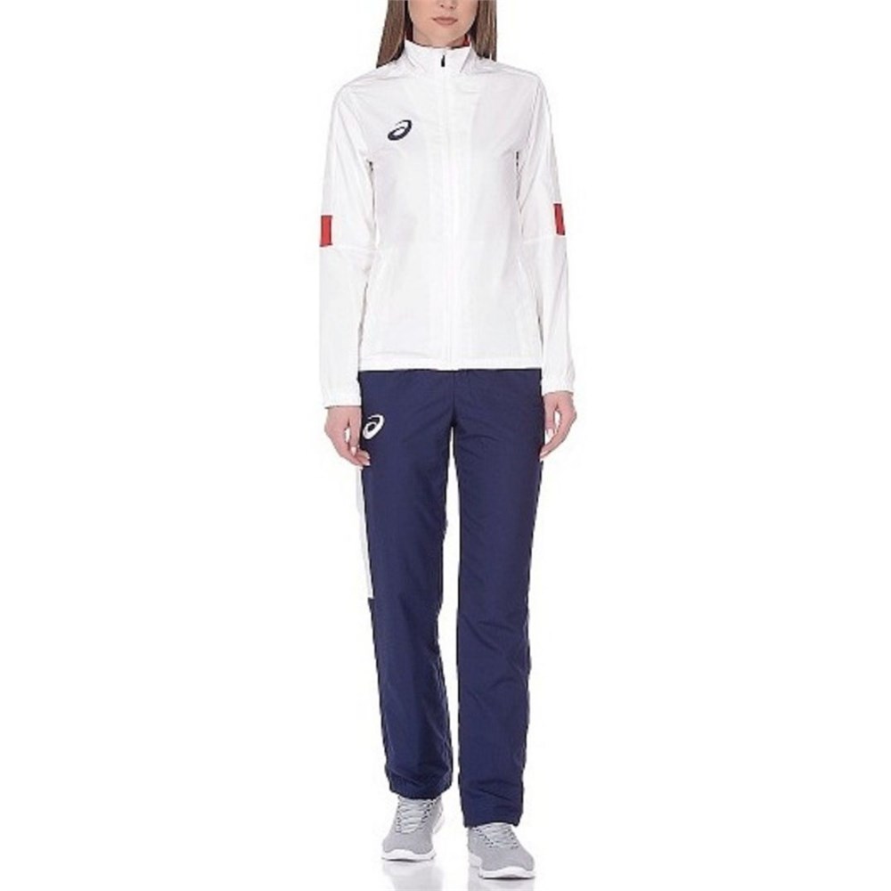 Купить оптом Костюм спортивный (толстовка+брюки) Asics WOMAN LINED SUIT 156864-0001 REAL WHITE Unisex 156864-0001 - фото 93517