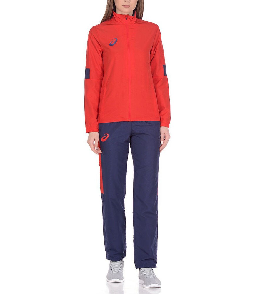 Купить оптом Костюм спортивный (толстовка+брюки) Asics WOMAN LINED SUIT 156864-0600 REAL RED Unisex 156864-0600 - фото 93519
