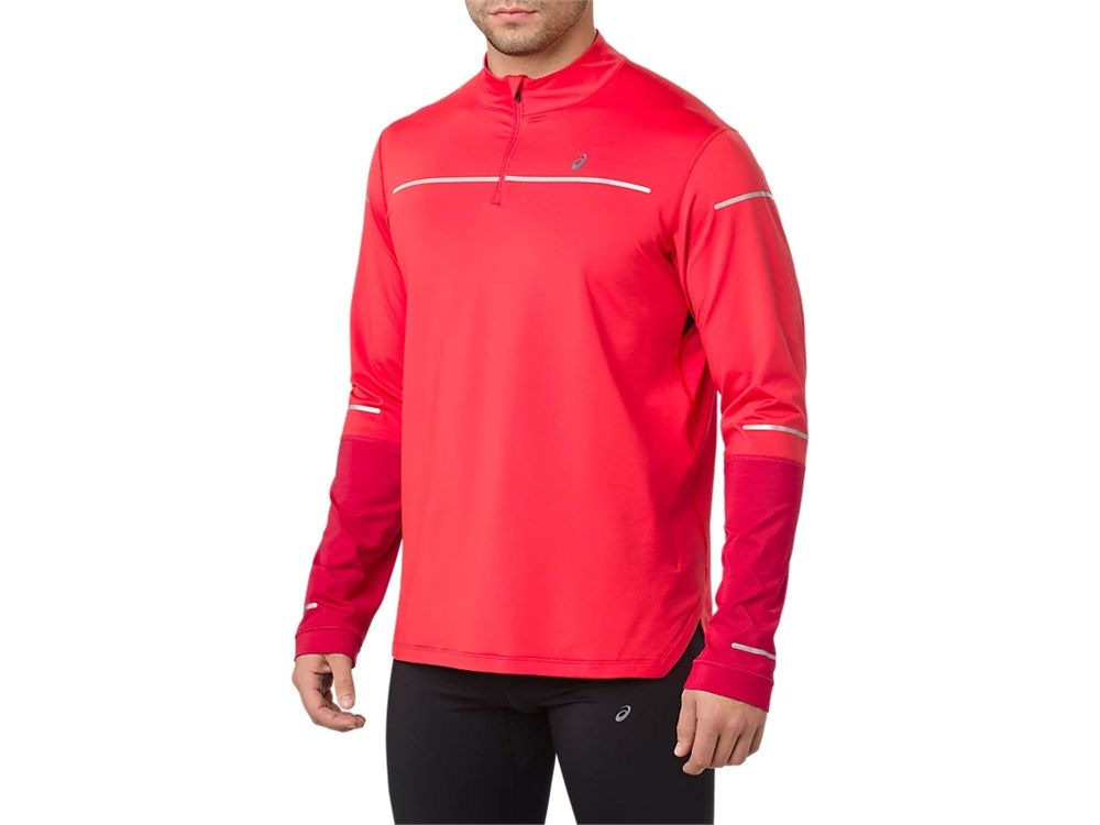 Купить оптом Лонгслив Asics LITE-SHOW WINTER LS 1/2 ZIP TOP 2011A040-600 RED /SAMBA Male 2011A040-600 - фото 93542