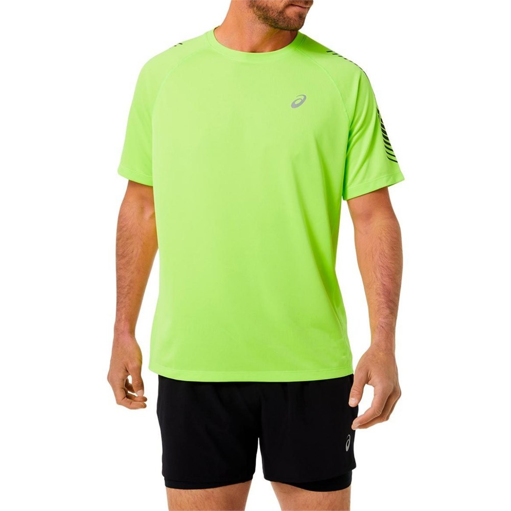Купить оптом Футболка ASICS ICON SS TOP GREEN/GREY 2011B055-302 L 2011B055-302 - фото 93598