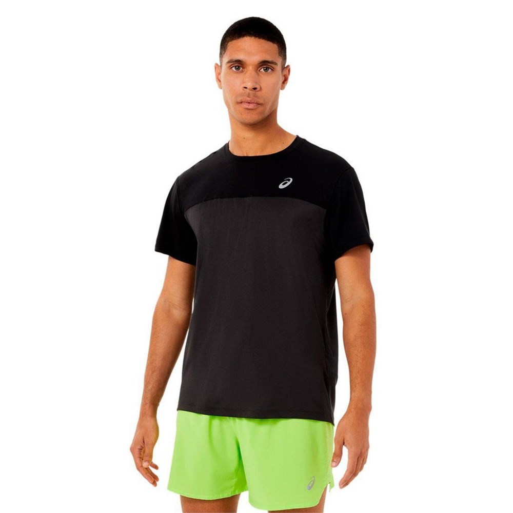 Купить оптом Футболка Asics RACE SS TOP 2011C239-001 BLACK/GREY Male 2011C239-001 - фото 93629