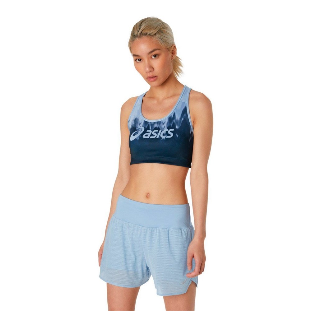 Купить оптом Бра Asics ASICS LOGO BRA KASANE 2012C030-400 MIST/FRENCH BLUE Female 2012C030-400 - фото 93736