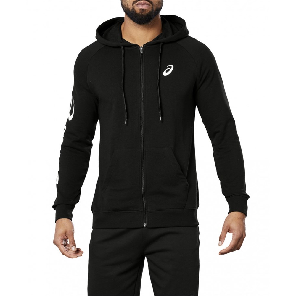 Купить оптом Толстовка ASICS BIG ASICS FZ HOODIE BLACK/WHITE 2031A983-001 M 2031A983-001 - фото 93816