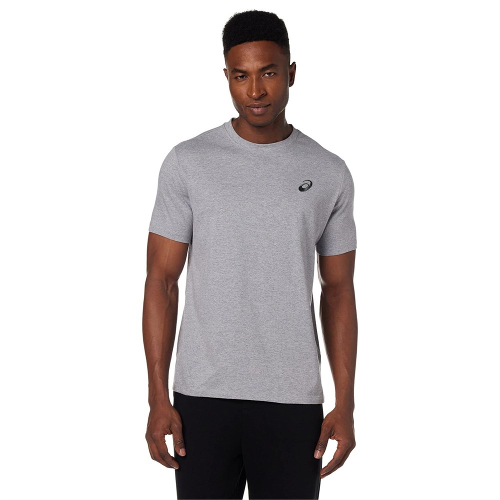 Купить оптом Футболка Asics ASICS SMALL CHEST LOGO TEE 2031A985-020 MID GREY HEATHER Male 2031A985-020 - фото 93828