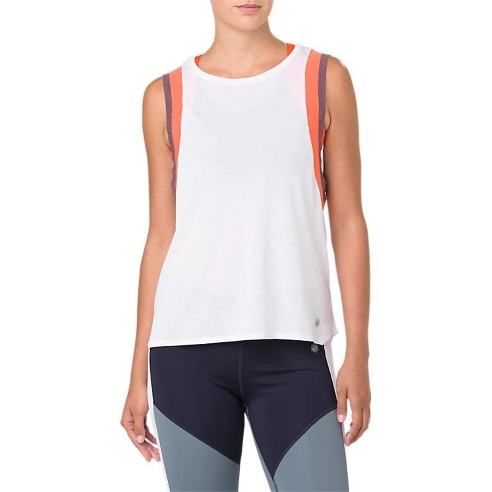 Купить оптом Майка Asics GEL-COOL 2 TANK 2032A422-101 BRILLIANT WHITE/NOVA ORANGE Female 2032A422-101 - фото 93854