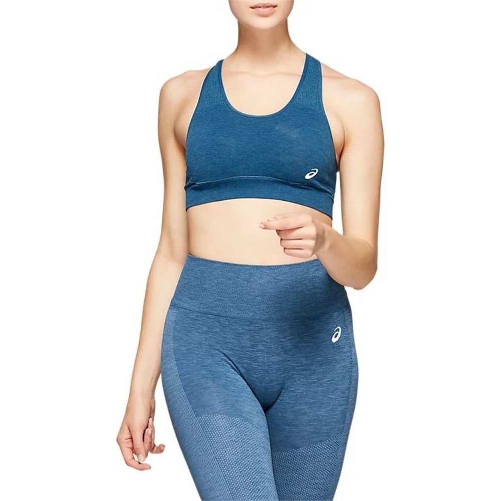 Купить оптом Бра Asics W SEAMLESS FLEX BRA 2032B030-413 MAKO BLUE Female 2032B030-413 - фото 93868