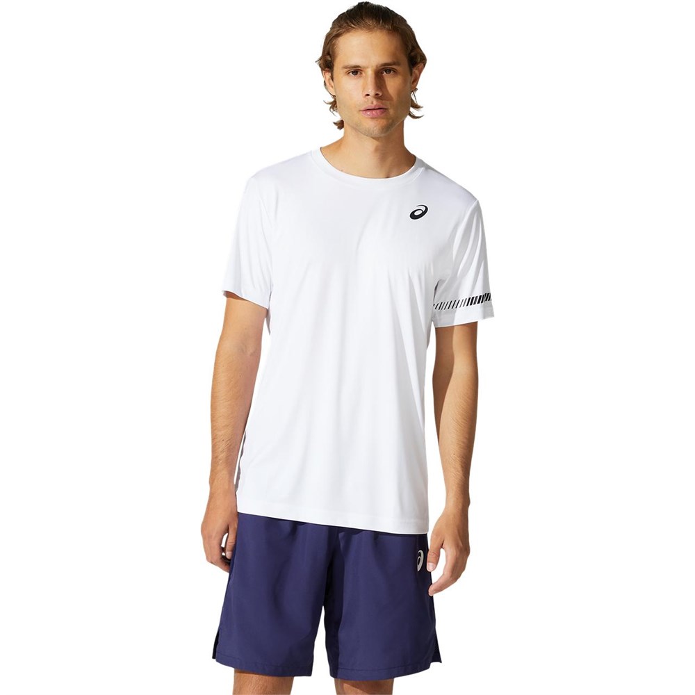 Купить оптом Футболка Asics COURT M SS TEE 2041A136-100 BRILLIANT WHITE Male 2041A136-100 - фото 93923