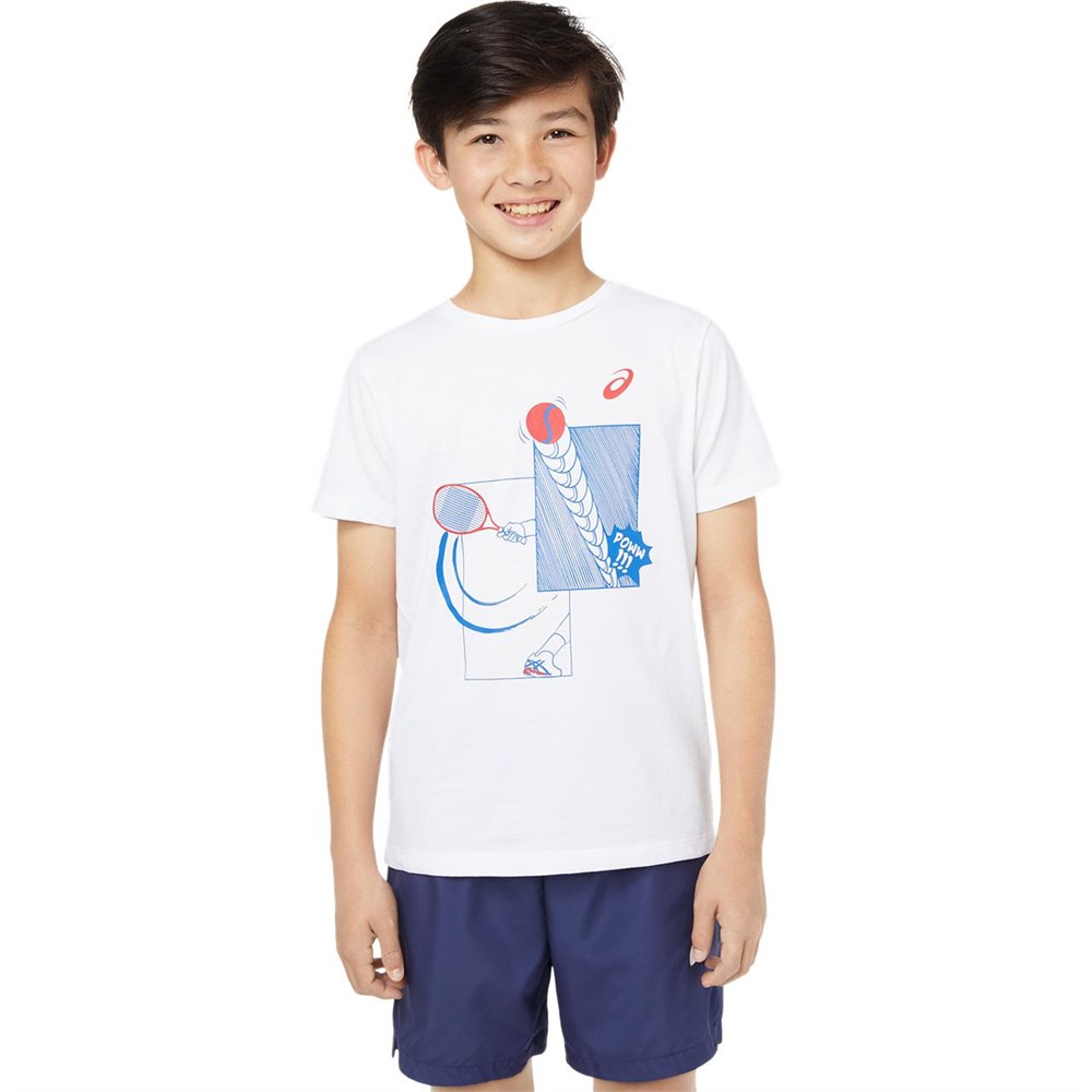 Купить оптом Футболка Asics ASICS B TENNIS TEE 2044A023-107 WHITE Junior 2044A023-107 - фото 94016