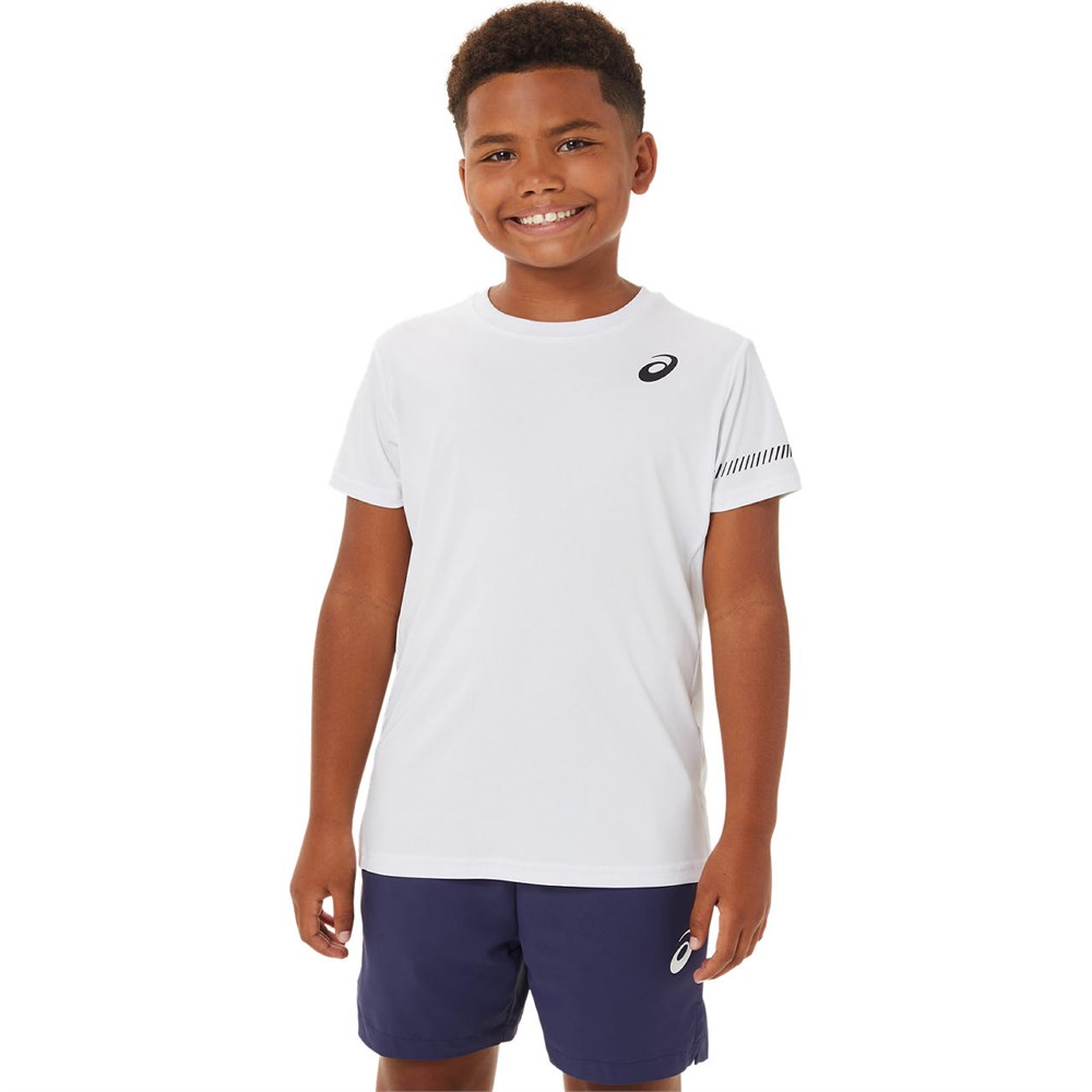Купить оптом Футболка Asics BOYS TENNIS SS TOP 2044A029-100 WHITE Junior 2044A029-100 - фото 94026