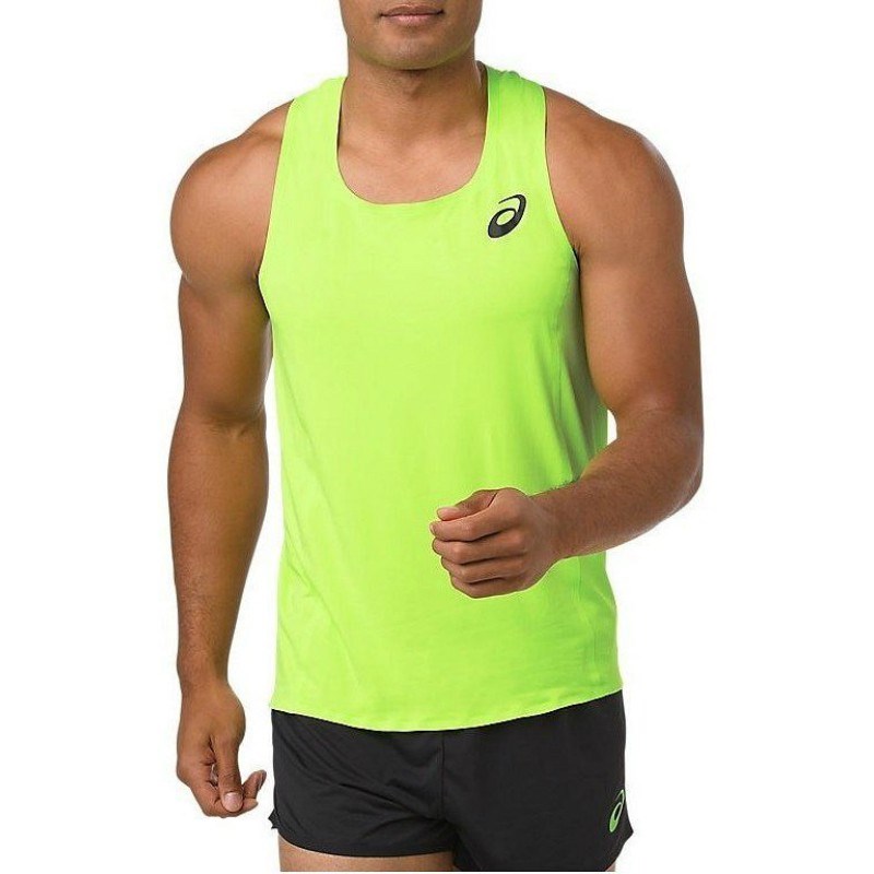 Купить оптом Майка Asics SINGLET 2091A051-300 HAZARD GREEN Male 2091A051-300 - фото 94050