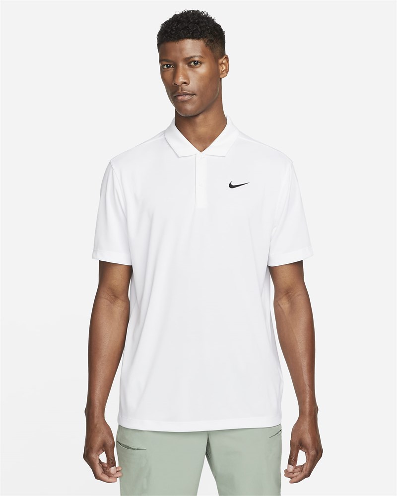 Купить оптом Поло Nike M NKCT DF POLO SOLID WHITE/BLACK MENS L DH0857-100 - фото 95032
