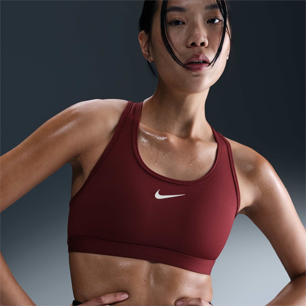 Купить оптом Топ Nike W NK SWSH MED SPT BRA DARK TEAM RED/WHITE WOMENS M DX6821-619 - фото 95086