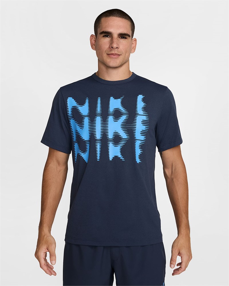 Купить оптом Футболка Nike M NK DF UV HYVERSE SS SWOOSH THUNDER BLUE/BLACK MENS HJ3074-437 - фото 95367