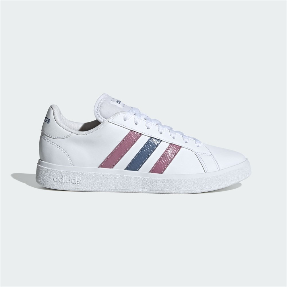Купить оптом Кроссовки Adidas GRAND COURT BASE 2.0 ID1864 white/crew blue/wonder orchid Female ID1864 - фото 95511