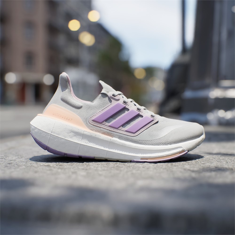 Купить оптом Кроссовки Adidas ULTRABOOST LIGHT W IE1762 grey/violet/acid orange Female IE1762 - фото 95593