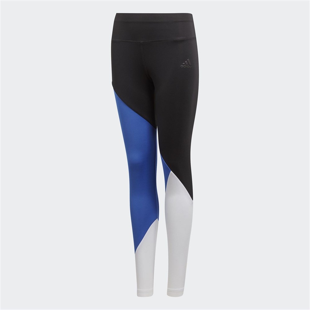 Купить оптом Тайтсы Adidas YG TR CB TIGHT BLACK/HIRBLU/WHITE DJ1062 Kids 116 DJ1062 - фото 96851