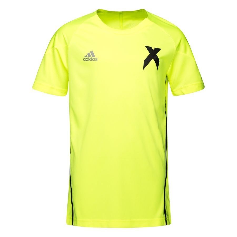 Купить оптом Футболка Adidas YB X JERSEY SYELLO/BLACK DJ1265 Kids 116 DJ1265 - фото 96857