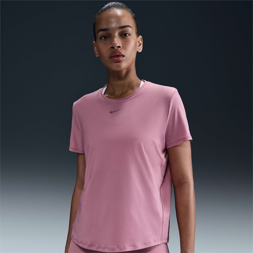 Купить оптом Футболка Nike W NK ONE CLASSIC DF SS TOP ELEMENTAL PINK/BLACK WOMENS FN2798-699 - фото 96919