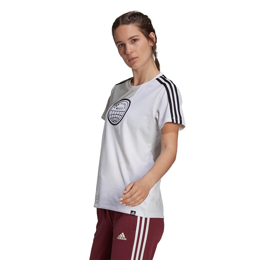 Купить оптом Футболка Adidas W END PLS WST TWHITE/BLACK GS4163 Female GS4163 - фото 97013