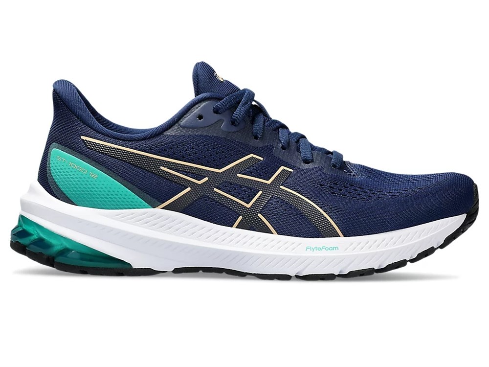 Купить оптом Кроссовки ASICS 1012B450-404 GT-1000 12 BLUE /CHAMPAGNE Female 1012B450-404 - фото 98304