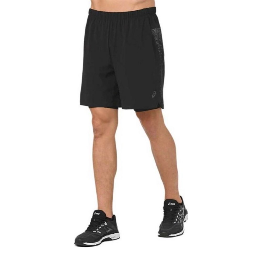 Купить оптом Шорты Asics 2-N-1 7IN SHORT 2011A308-012 PRF BLACK Male 2011A308-012 - фото 98329