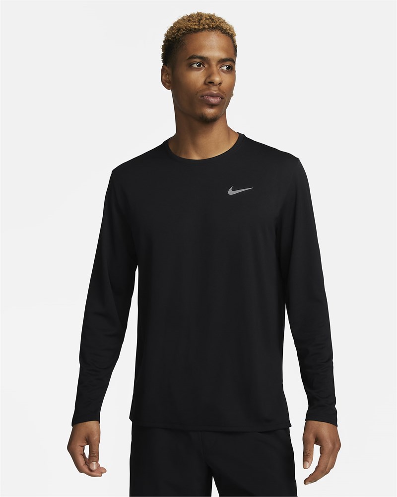 Купить оптом Лонгслив Nike M NK DF UV MILER TOP LS FB7070-010 BLACK/REFLECTIVE SILV Male FB7070-010 - фото 98377