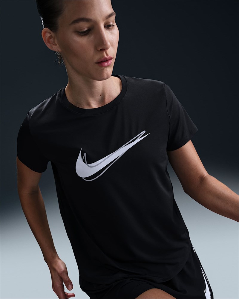 Купить оптом Футболка Nike W NK ONE SWSH HBR DF SS TOP BLACK WOMENS HJ2204-010 - фото 98446