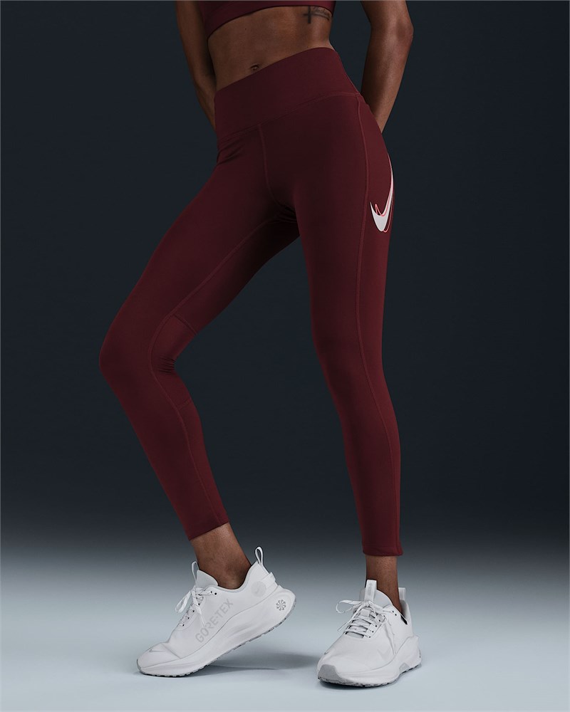 Купить оптом Лосины Nike W NK FAST DF MR 7/8 TGT SW DARK TEAM RED WOMENS HV8555-619 - фото 98452