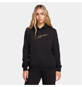 Купить оптом Толстовка Nike W NSW PE CLB FLC SHINE OS PO FB8763-010 FB8763-010