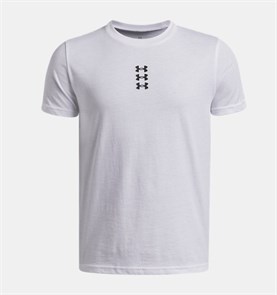 Купить оптом Футболка Under Armour B HOOPS Triple Logo SS 6012660-100 6012660-100