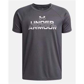 Купить оптом Футболка Under Armour Tech Split Wordmark SS 1383010-027 1383010-027