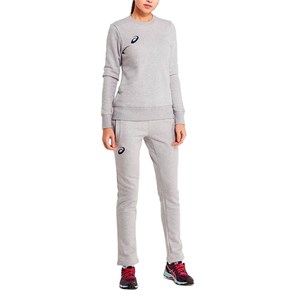 Купить оптом Костюм спортивный (толстовка+брюки) Asics WOMAN FLEECE SUIT 156867-0714 HEATHER GREY Female 156867-0714