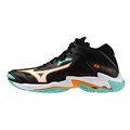 Купить оптом Кроссовки MIZUNO WAVE LIGHTNING Z8 MID V1GA240507 Black/Tangelo/Ice Green unisex V1GA240507 - фото 100700