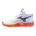 Купить оптом Кроссовки MIZUNO WAVE MOMENTUM ELITE MID V1GA251701 White/Fiery Coral 2/Citrus Unisex V1GA251701 - фото 100730