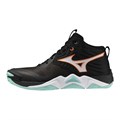 Купить оптом Кроссовки MIZUNO WAVE MOMENTUM ELITE MID V1GA251712 Black/Tangelo/Ice Green Unisex V1GA251712 - фото 100734
