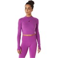 Купить оптом Лонгслив Asics SEAMLESS LS CROP TOP 2032C508-501 ORCHID Female 2032C508-501 - фото 93908