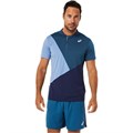 Купить оптом Футболка Asics MEN COURT CB POLO-SHIRT 2041A198-410 PEACOAT/LIGHT INDIGO Male 2041A198-410 - фото 93968
